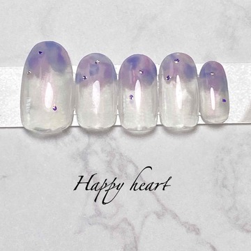 紫陽花ニュアンスネイル
